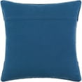thumbnail image 3 of Surya Lola LL-007 22"Hx22"W Square Cotton Pillow Cover in Cream/Pale Blue/Navy, 3 of 7