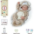 thumbnail image 3 of RSG 17-inch Reborn Baby Dolls Sleeping Soundly with Eyes Closed Real Life Baby Dolls Kids for Age 3 +, 3 of 7