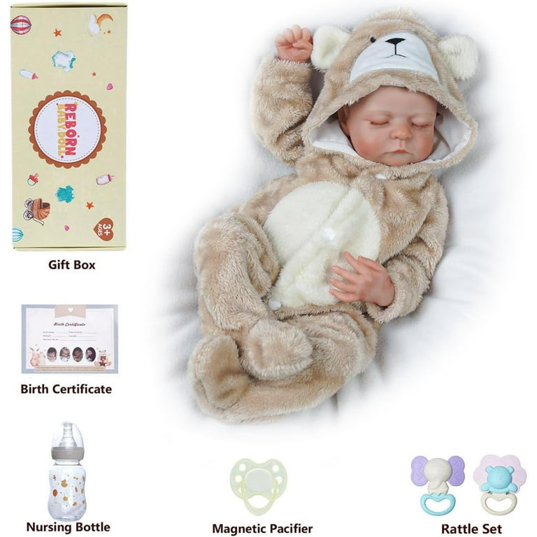  BABESIDE Lifelike Reborn Baby Dolls - 20-Inch Sweet Smile Real  Life Realistic-Newborn Full Body Vinyl Sleeping Baby Girl with Toy  Accessories Gift Set for Kids Age 3+ : Toys & Games