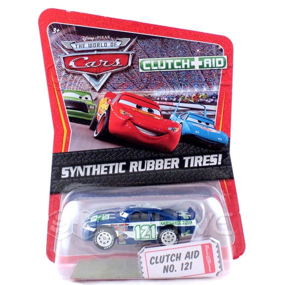 Disney Cars Synthetic Rubber Tires Clutch Aid No. 121 Diecast Car