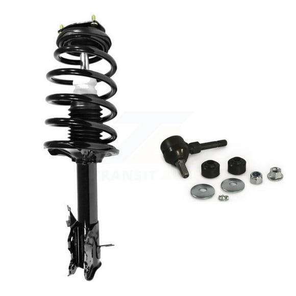 Transit Auto Front Left (Driver Side) Complete Shock Assembly and TQ Link Kit for Car Nissan Sentra Excludes SE-R Spec V Models KSS-104464