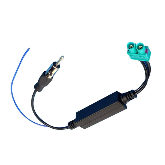 Car Radio Antenna Interface Converter 2x FAKRA RF, Boosts FM AM Signal for Head Units