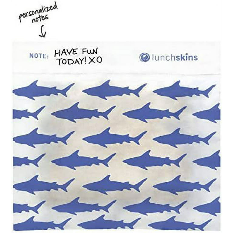 Recyclable Food Storage Sandwich Bags Shark – Lunchskins