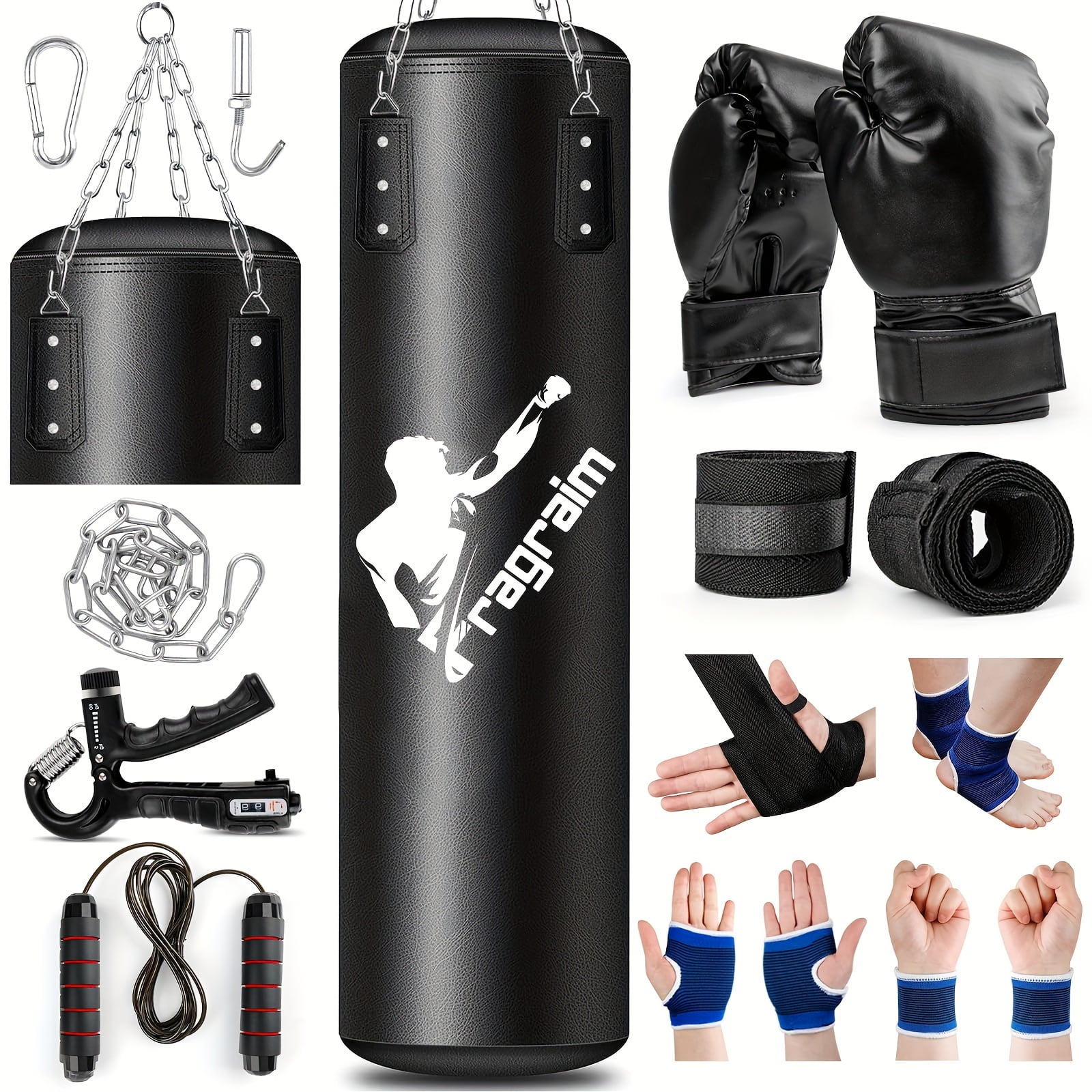 Venum Classic 70 lb Heavy Punching Bag Kit – Boxing & MMA Training
