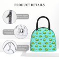 thumbnail image 4 of Salouo Frogs And Aquatic Plants for Insulated Lunch Bag for Women/Men - Leakproof Cooler Tote Bag Organizer - Reusable Lunch Box for Office Picnic Hiking Beach-One Size, 4 of 6