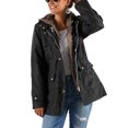 thumbnail image 4 of Puntoco, chaqueta de manga larga de Color sólido para otoño e invierno para mujer, abrigo grueso con capucha, abrigo acolchado, liquidación Puntoco Puntoco-1683, 4 of 6