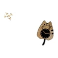 thumbnail image 4 of Reloj de pared de madera con diseño de pájaro y gato, ideal para colgar en la pared, hecho de madera y acrílico, ideal para sala de estar, dormitorio,, 4 of 7