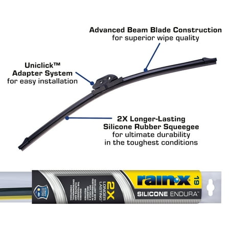 Rain-X Silicone Endura Premium All-Weather 19  Windshield Wiper Blade