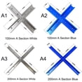 thumbnail image 3 of 30 Type T-Track Aluminum Slot Miter Woodworking Tool Track Jig Intersection Chute for Electric Circular Saw Flip Table, 3 of 6