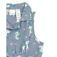 thumbnail image 4 of imagikids Unicorn Girls Button Down Chambray Dress Toddler to Big Kid Sizes, 4 of 4