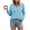 Light Blue, variant on Vivianyo HD Women's Basic V Neck Solid Long Sleeve Tees, Fall Winter Soft Everyday Casual Pullover Top for Women, Women's White, Sizes S-2XL