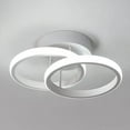 thumbnail image 3 of Langgg LED Ceiling Light Lighting Fitting Lighting Ceiling Fixture Flush Mount Simple Modern Downlight for Entrance Aisle white 24×16×12.5cm, 3 of 9