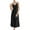 Black, variant on Gfyviroh Women's Spaghetti Strap Nightshirts Silk Satin Sleeveless Long Nightdress Casual Sleepwear Lace Printing Cami Nightgowns