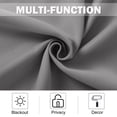 thumbnail image 4 of NICETOWN Blackout Curtains for Small Windows, Thermal Insulated Grommet Window Treatment, Light Blocking Energy Efficient Privacy Drapes for Kitchen Bathroom, Silver Grey, 34"x24", 2 Panels, 4 of 5