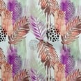 thumbnail image 1 of oneOone Tissu Georgette Viscose Pêche Feuilles Matériel de Robe Tissu Imprimé Tissu au Mètre 42 Pouces de Large-R5, 1 of 5