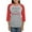 Heather/Red, variant on CafePress - Majored In Economics Long Sleeve T Shirt - Womens Baseball Tee