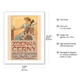 thumbnail image 2 of Zdeňka Černý - The Greatest Bohemian Violoncellist - Vintage Concert Poster by Alphonse Mucha c.1913 - Bamboo Fine Art 290gsm Paper (Unframed) 17x22in, 2 of 4
