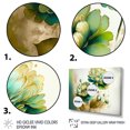 thumbnail image 3 of Designart Green Blooming Daisy II Canvas Wall Art, 3 of 5
