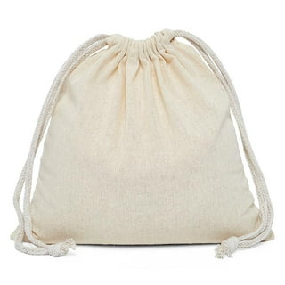 20 Pieces Muslin Bags Cotton Drawstring Bags(8 X 12 Inches)