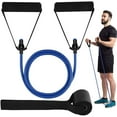 thumbnail image 1 of Bandas de ejercicio azules con asas para entrenamiento de resistencia portátil para fitness y terapia, 1 of 4