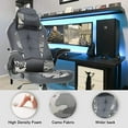 thumbnail image 4 of BestOffice PC Gaming Chair Ergonomic Racing Executive High Back PU Leather, Lumbar Support Armrest Headrest Rolling (Camo), Camo, 4 of 7