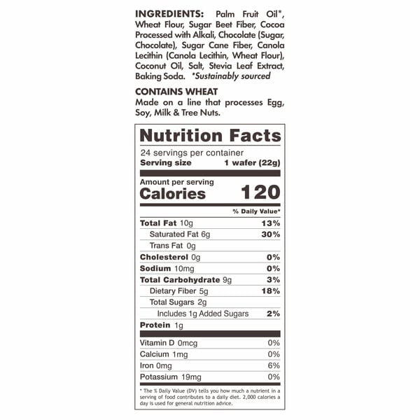 Rip Van Wafels Dark Chocolate Wafers, 0.78oz, 24--count