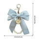 thumbnail image 3 of Fiudx Llavero con Cadena de Perlas, Elegante Diseño de Lazo y Cadena, Extensor Versátil para Correa de Bolso, Accesorio Moderno para Bolso, Regalo Elegante para Mujer, Tamaño Compacto, Fácil de Poner, 3 of 5