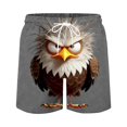 thumbnail image 4 of COSFO Summer Men's Swim Shorts Quick Dry Funny Animal Print Beach Casual Board Shorts Relaxed Fit with Pockets Drawstring Swimming Elastic Waist Bathing Suits, 4 of 5