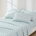 thumbnail image 2 of Lush Decor Daisy Checkered Sheet Set 6 Piece Set Queen Aqua - Checkered Sheets - Floral Bed Sheets - Queen Sheets - Boho Flower Print - Retro Decor, 2 of 10