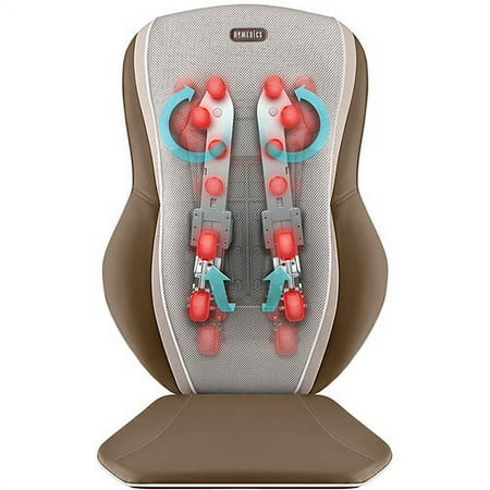 HoMedics Total Back Shiatsu Massage Cushion, MCS-610H, Back Massage 3D Contour Technology