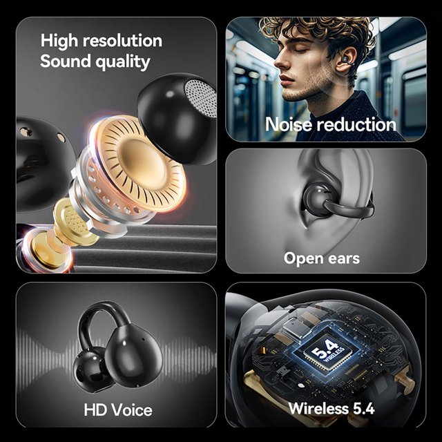 Klonfd Advanced Wireless Earset With Superior Sound And Long Lasting Battery For Hands Calling And Clear Audio