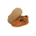 thumbnail image 2 of Douhoow 0-18M Newborn Baby Girl Pu Leather Shoes Infant Solid First Walkers, 2 of 8