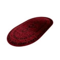 thumbnail image 4 of Unique Loom Tekke Collection Area Rug - Sheibani (5' 3" x 8' Oval Red/Black), 4 of 8