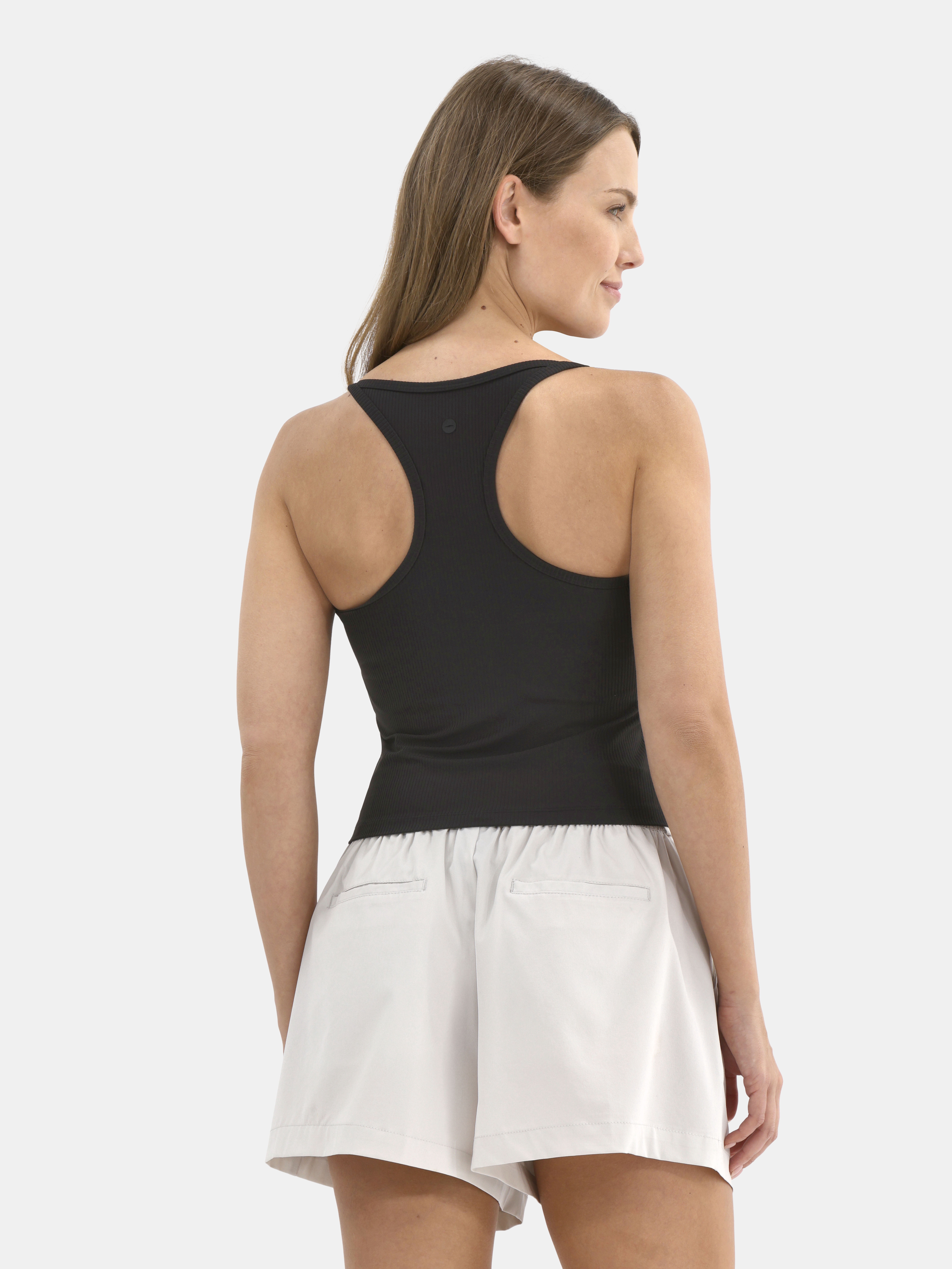 Avia Women's Ribbed SoftSculpt Tank Top with UPF 50, Sizes XS-XXXL
