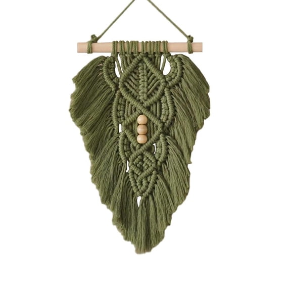 Woven Wall Hanging Boho Geometric Woven Tapestry Cotton Handmade Bohemian Art Decor with Tassel Craft Ornament for Bedroom Living Room Apartment Nursery