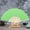 Green, variant on Rvkxad Folding Hand Fan, Elegant Lace Silk Wedding Dance Party Fan, Stamping Process Smooth Opening Cloth Lace Plastic Ribbing Fashion Accessory for Stage Performance Business Gift