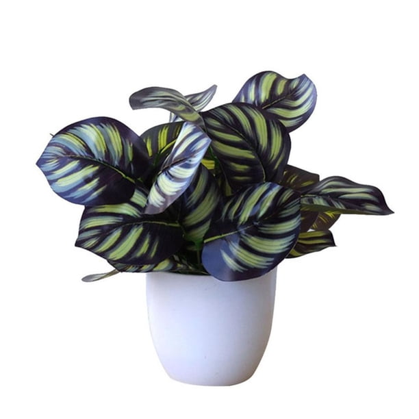 Hojas de plantas Artificiales en maceta Yuarrent tipo de Planta 2 22 * 20 cm