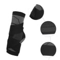 thumbnail image 3 of Tobillera de compresión transpirable ajustable Unique Bargains negro talla única, 3 of 7