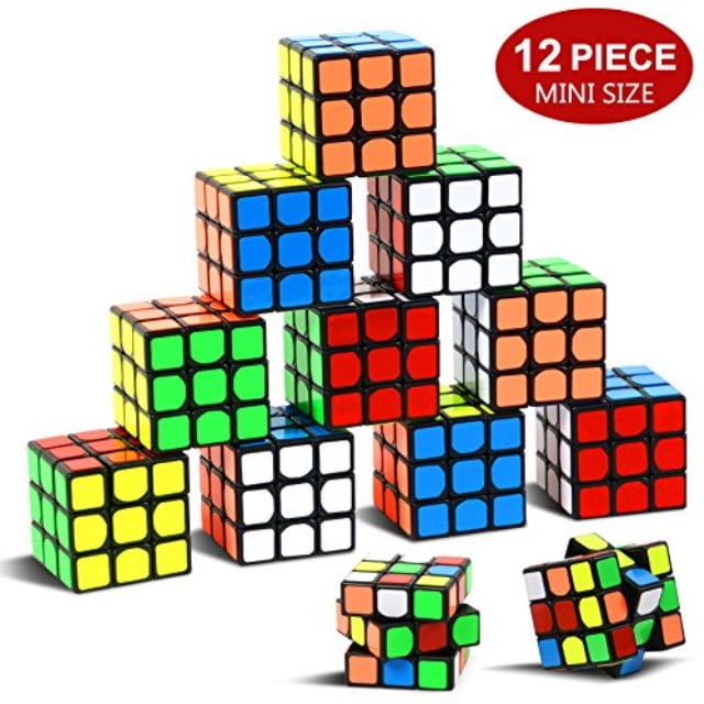 Party Puzzle Toy,12 Pack Mini Cubes Set 