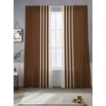 thumbnail image 2 of Brown Beige Striped Sheer Curtains 84 Inch Length 2 Panels Set, Modern Farmhouse Retro Lines Voile Window Treatment Rod Pocket Curtains Sheers Drapes for Bedroom/Living Room/Kitchen 52"x84"x2, 2 of 7