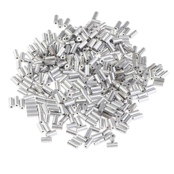Almencla Single Barrel ing Line Crimp Sleeve Kit Aluminum Crimp Mucus Sleeves ing C