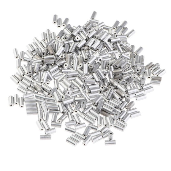 1000pcs Single Barrel Fishing Line Wire Leader Tube Connectors