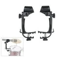 thumbnail image 4 of Clip 2pcs Clamp Clip On Drum Rim Microphone Mic Mount Holder Adjustable Shockproof, 4 of 7