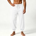 thumbnail image 6 of Akiihool Mens Pants Relaxed Summer Men's Relaxed Fit Casual Stretch Pant Winter Casual White,S, 6 of 6