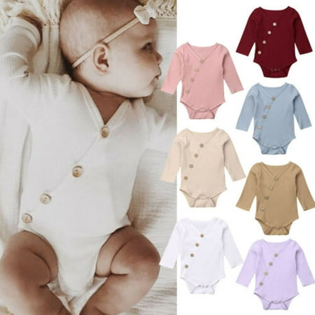 

Pudcoco Newborn Toddler Baby Boy Girl Cotton Romper Bodysuit Outfits Sunsuit