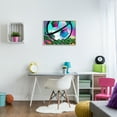 thumbnail image 3 of Stupell Industries Urban Sports Soccer Ball Abstract Painting Gray Framed Art Print Wall Art, 30 x 24, 3 of 9