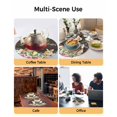 thumbnail image 2 of 13 Inch Round Placemats Set of 6, Easter Non Slip Heat Insulation PP Table Mats, Spring Watercolor Bunny Eggs Flower Leaf Wood Grain Washable Place Mats for Kitchen Dining Party Table Decor, 2 of 7