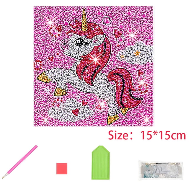 Kits de pintura de diamantes por números, ciervo, unicornio, búho, diamantes de imitación de cristal, pinturas bordadas, imágenes, manualidades artísticas para niños