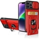 thumbnail image 1 of Funda para iPhone 14 Pro Max 13 12 Pro Max XR X 8 7 Plus SE, soporte deslizante, anillo, cámara, grado militar, ranura para tarjeta, cubierta Fivean unisex, 1 of 2