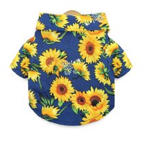 Pet Summer Printed Shirt, Dog Thin Short Sleeves Dog Shirt Clothes Summer Vest Costume Beach Pattern, XS/S/M/L/XL